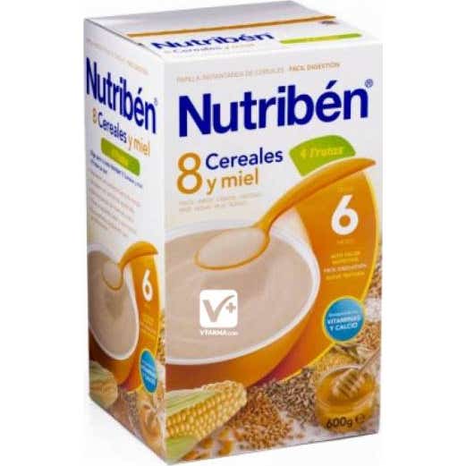 Nutribén® 8 cereales miel y 4 frutas 600 g