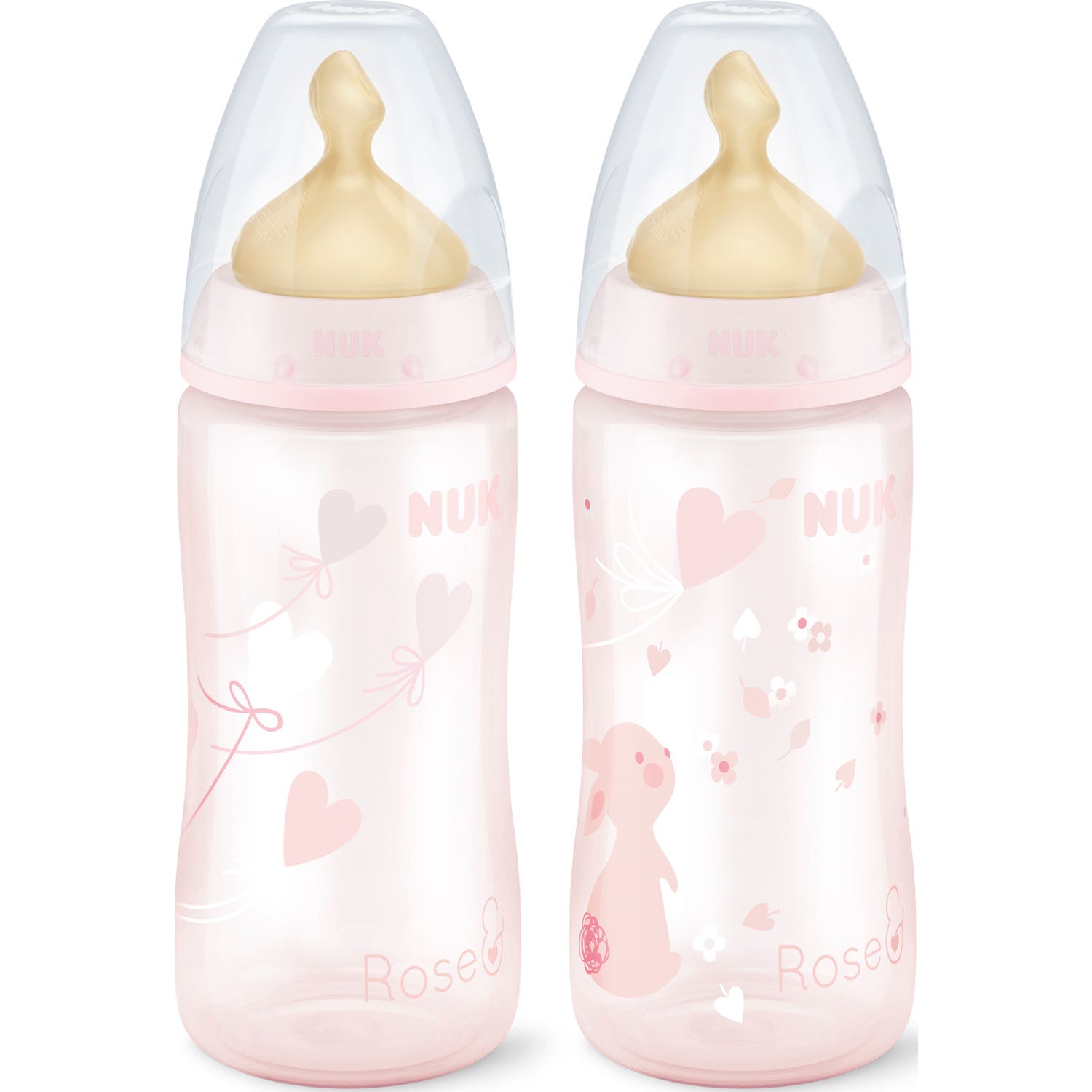 Nuk Biberon PP Latex First Choice T-1M Rosa 300ml