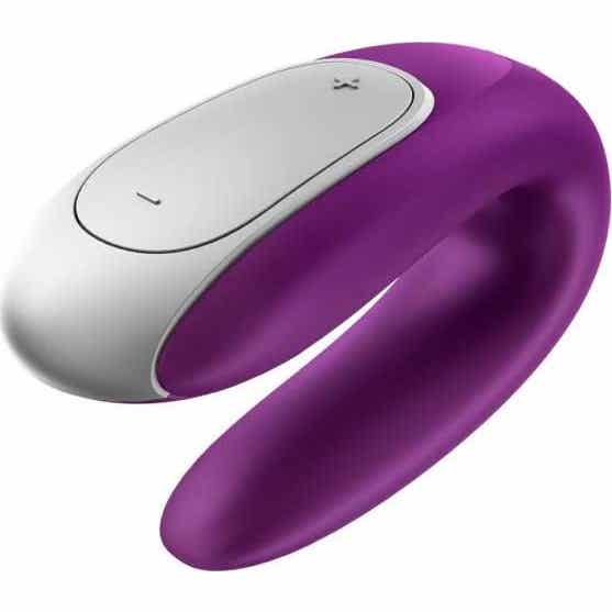 Satisfyer Double Fun Partner Vibrator Violet 1 ud