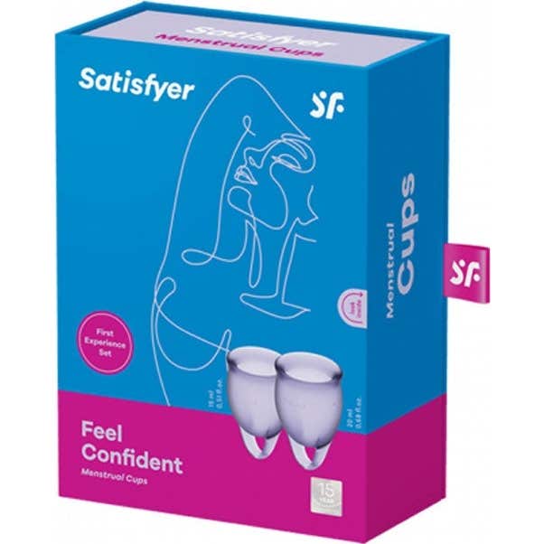 Satisfyer Feel Confident Copa Menstrual Lila 2uds
