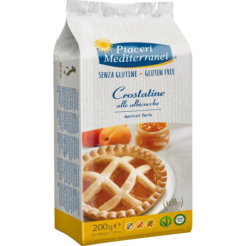 Piaceri Mediterranei Tartas de Albaricoque Bio 4x50g