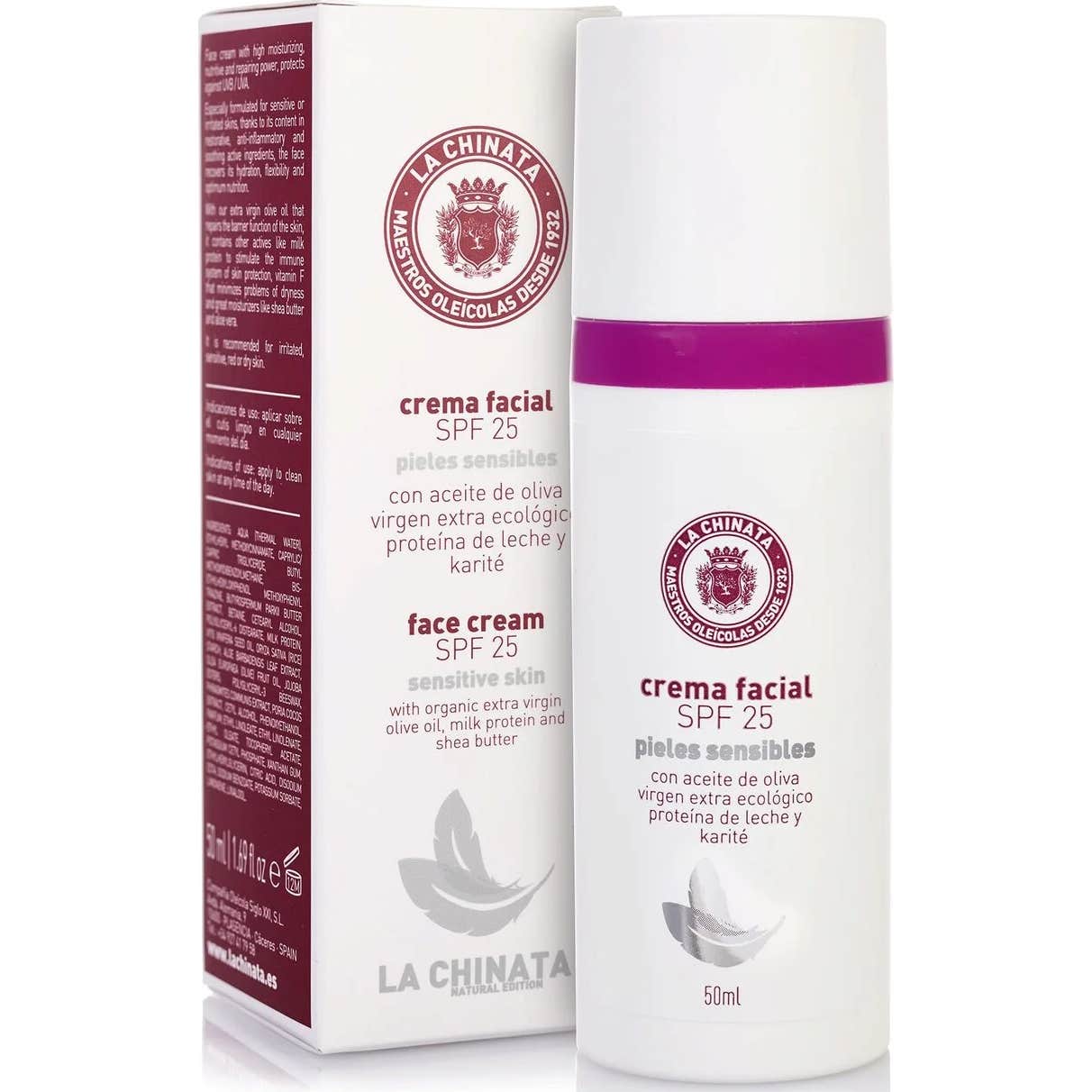 La Chinata Face Cream Spf25 Sensitive Skin 50ml