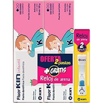 Kin Pasta Infantil 2x50 ml + Reloj de Arena