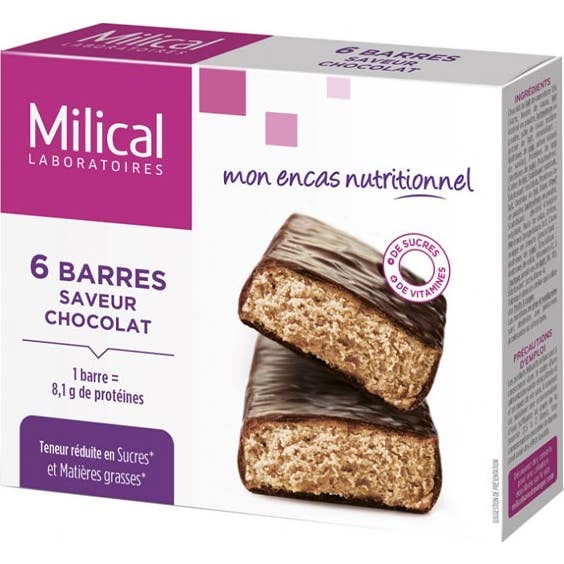 Milical - Barra de Hiperproteína de Chocolate