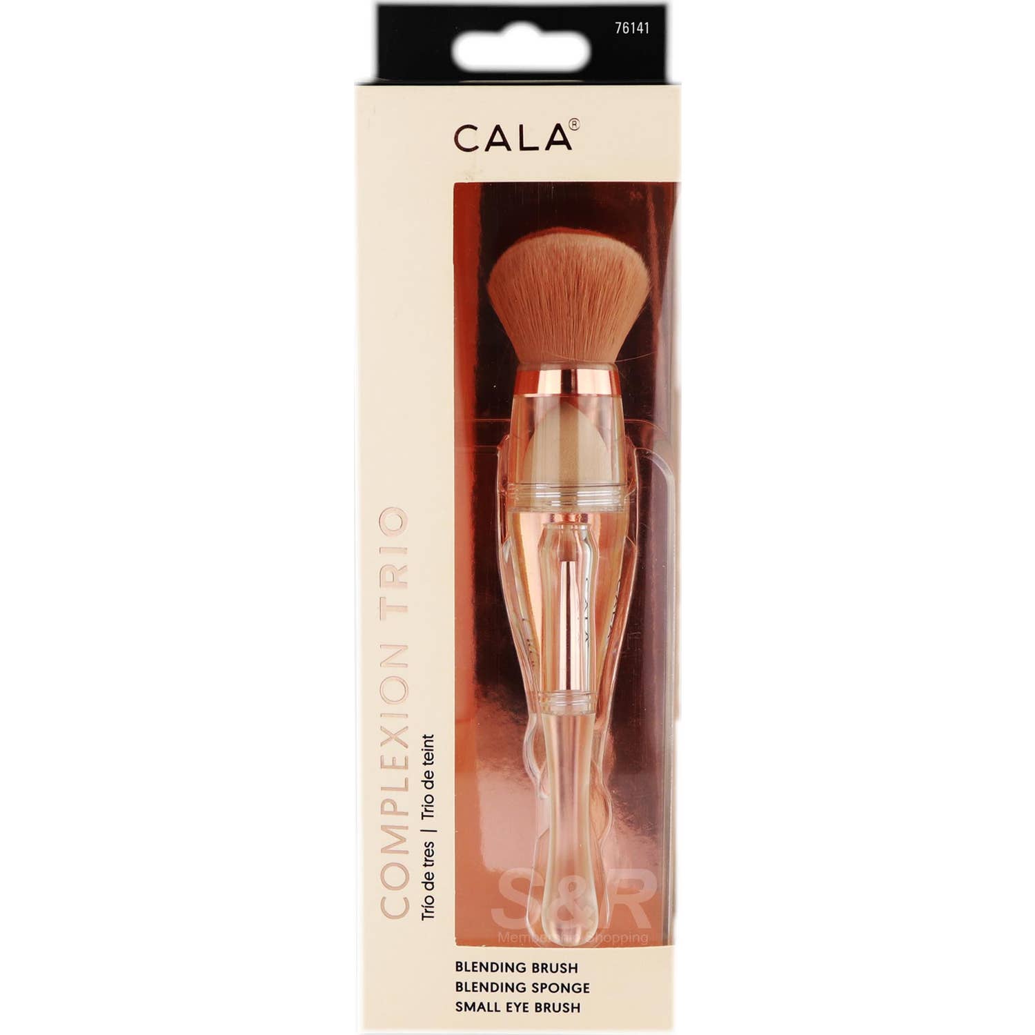 Cala Complexion Trio Brocha Maquillaje Redonda 3 en 1 1ud