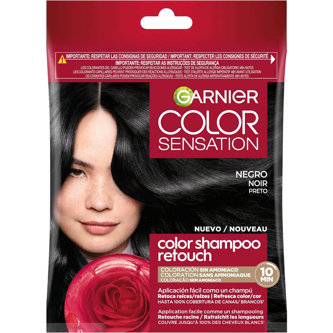 Garnier Color Sensation Color Shampoo Retouch 1.0 Black 3uds