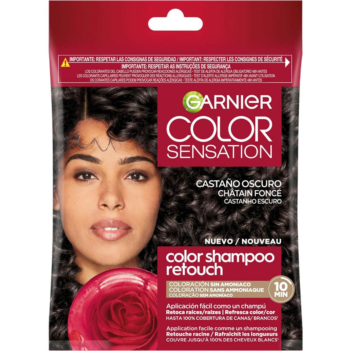 Garnier Color Sensation Color Shampoo Retouch 3.0 Dark Brown 3uds