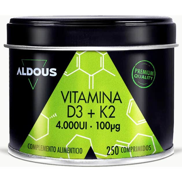 Aldous Bio Vitamina D3+K2 250 Comprimidos - Imagen 3