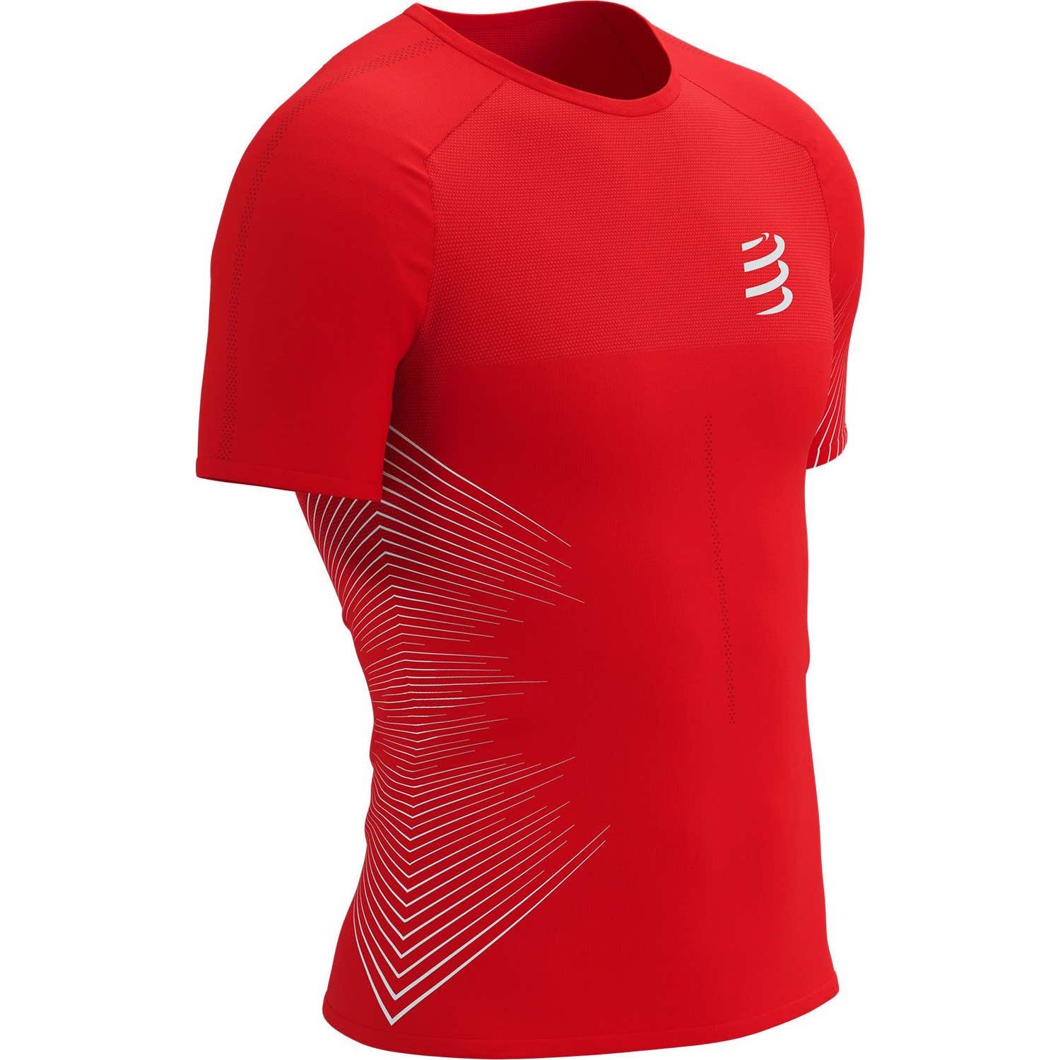 Compressport Performance Ss T-Shirt M High Risk Red White 1ud
