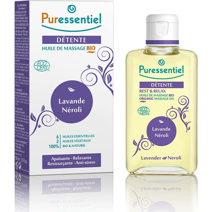 Puressentiel Aceite de Masaje Ecológico Relax Lavanda & Neroli 100 ml