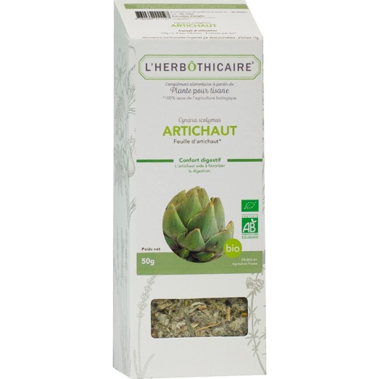 'L''Herbothicaire Alcachofa Bio 50g'