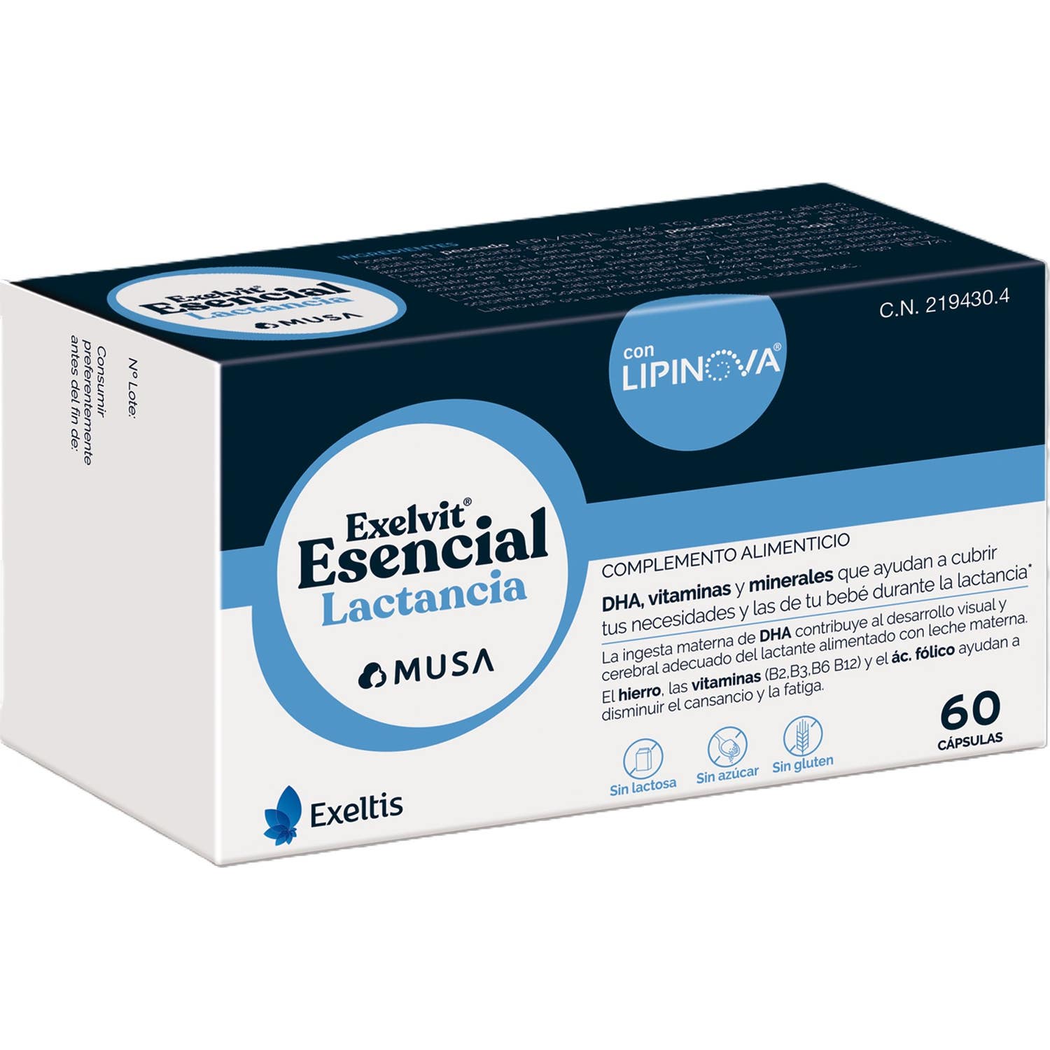 Exelvit Esencial Lactancia 60 cáps