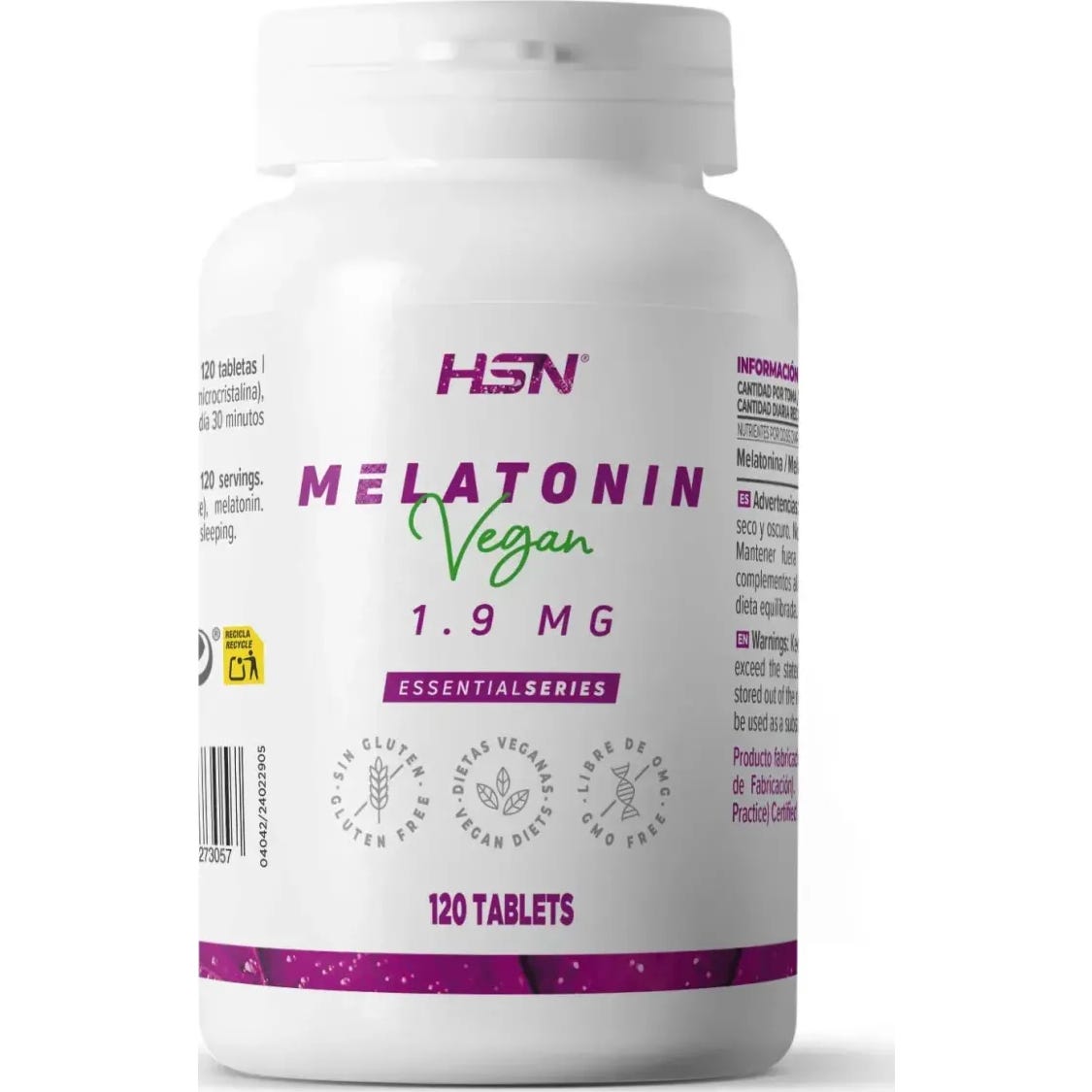HSN Melatonina 1,9mg 120comp