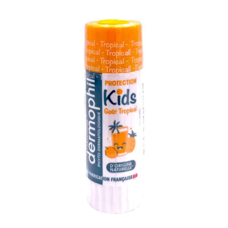 Dermophil Stick Labial Protección Infantil Sabor Tropical 4 g