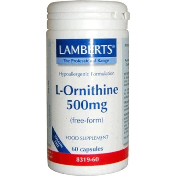 Lamberts Ornitina Hcl 500 Mg 60 Caps