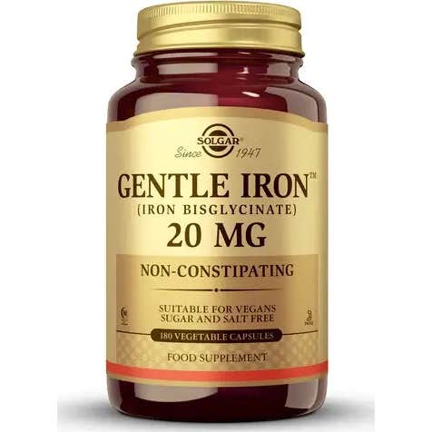 Solgar Hierro Gentle 20mg Hierro Bisglicinato 180vcaps