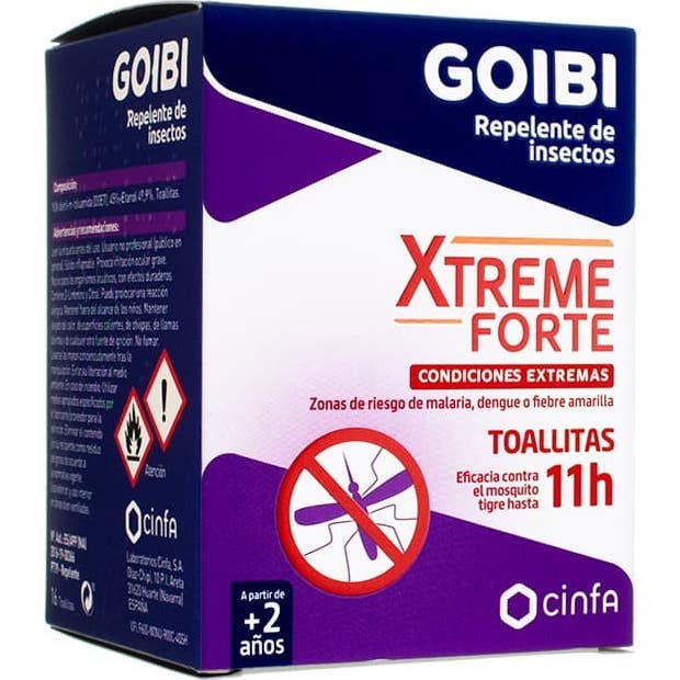 Goibi Xtreme Antimosquitos toallitas 16uds