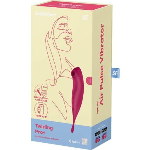 Satisfyer Twirling Pro+ Stimulator & Vibrator Red 1ud