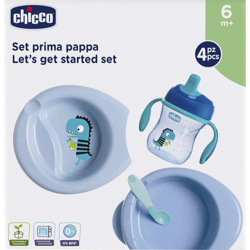 Chicco Set Completo Comida Azul 6m+
