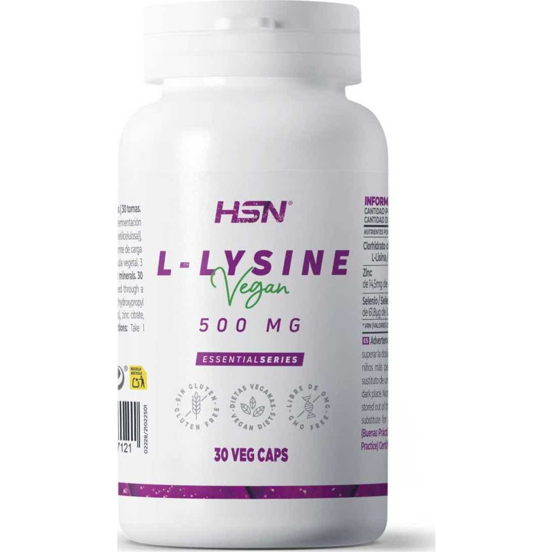 HSN L-Lisina 500mg 30vcaps