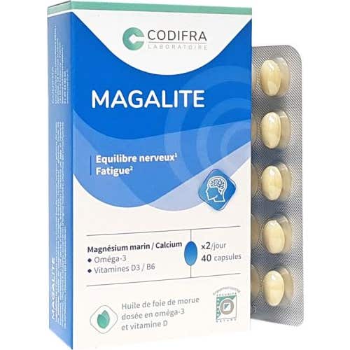 Codifra - Magalite Stress Management Marine Magnsium 40 caps
