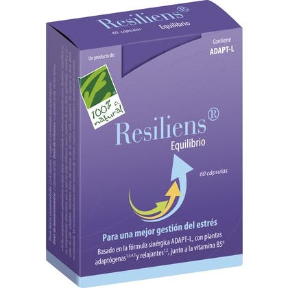 100% Natural 3 X Resiliens® Equilibrio 60 Cápsulas - Imagen 2