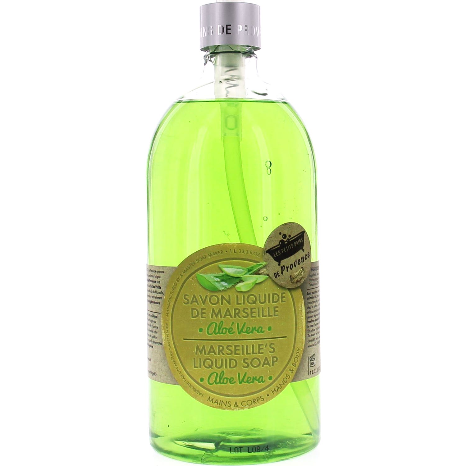 Les Petits Bains de Provence Jabón de Marsella Aloe Vera 1 litro