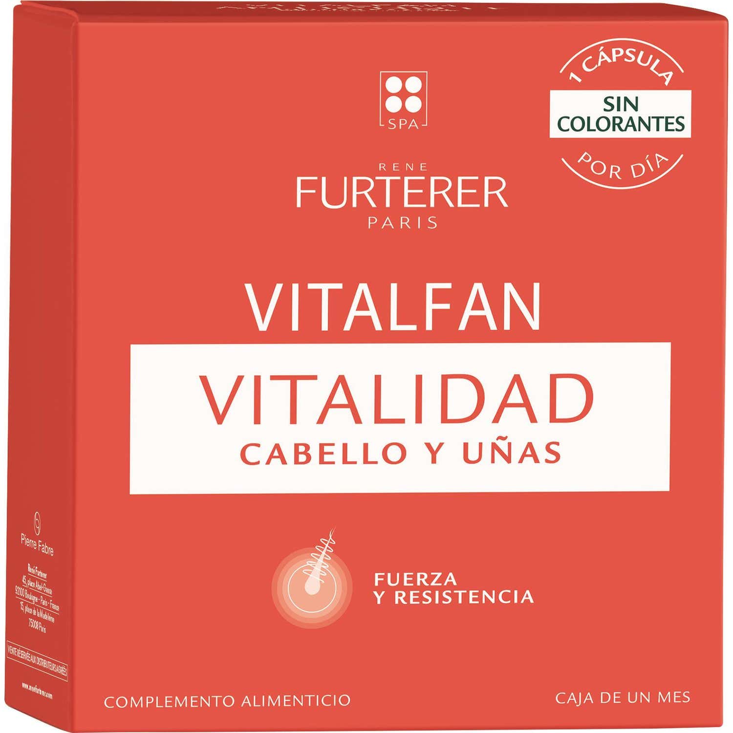 René Furterer Vitalfan Vitalidad Cabello y Uñas 30caps de RENE FURTERER | Natural Doctor