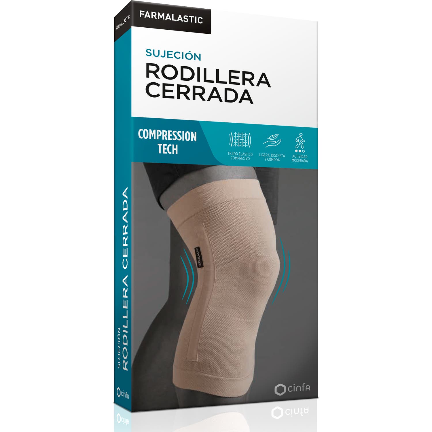 Farmalastic Rodillera Cerrada Compression Tech Talla Pequeña