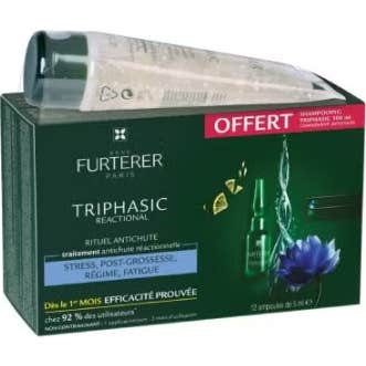 René Furterer Triphasic Reactional 12x5ml + Champú Anticaída 100ml