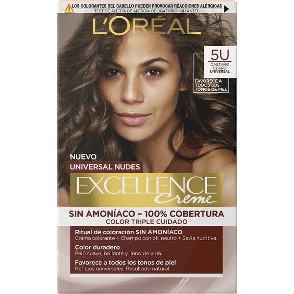 'L''Oréal Excellence Creme Universal Nudes 5 U Marrón Claro 1 ud'