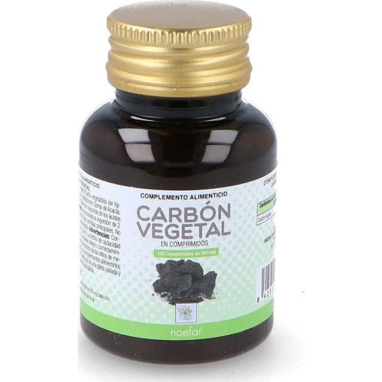 Noefar Carbón 5 X Vegetal 100 Comprimidos - Imagen 2