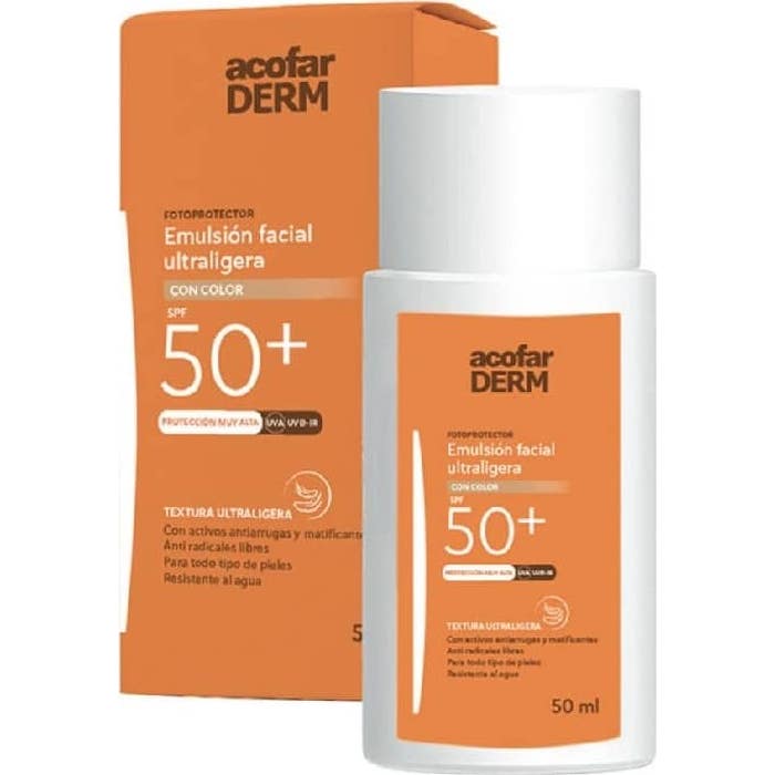 Acofarderm SPF 50+ Emulsión Fluida Facial 50 ml