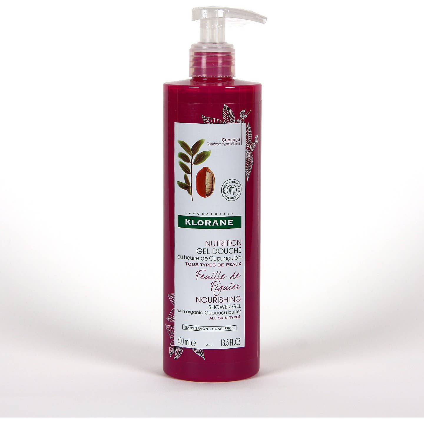 Klorane Gel de Ducha Feuille de Figuier con Manteca de Cupuaçu 400ml