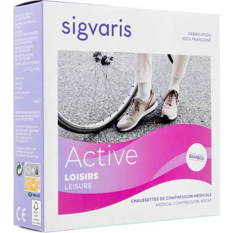 Sigvaris 2 Active Loisirs New Medias Azul Mujer Jean LL 1 Par