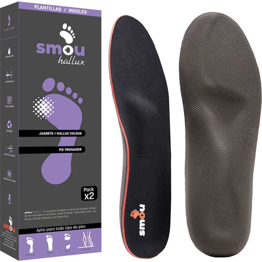Smou Hallux Plantilla para Juanete y Pie Pronado 45/46 1 Par