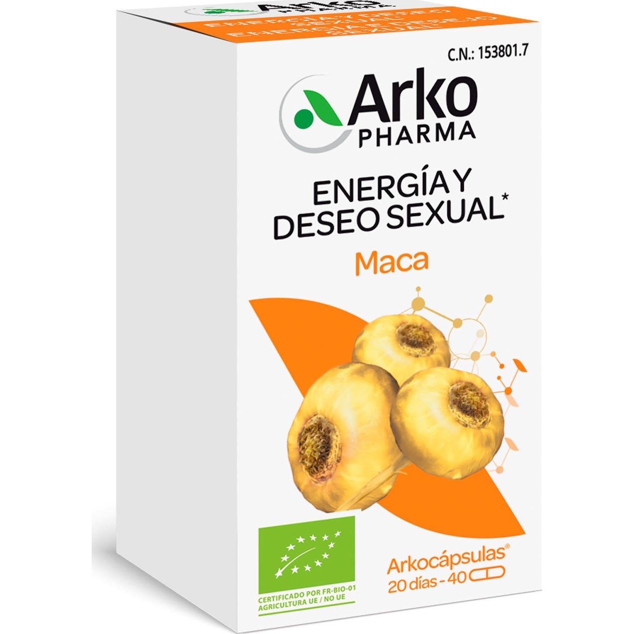 Arkopharma Arkocápsulas Maca BIO 40caps