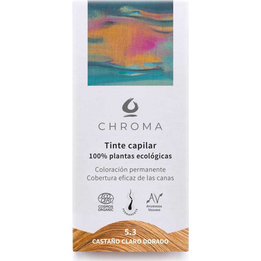 Chroma Tinte Bio 5.3 Castaño Claro Dorado 100 g