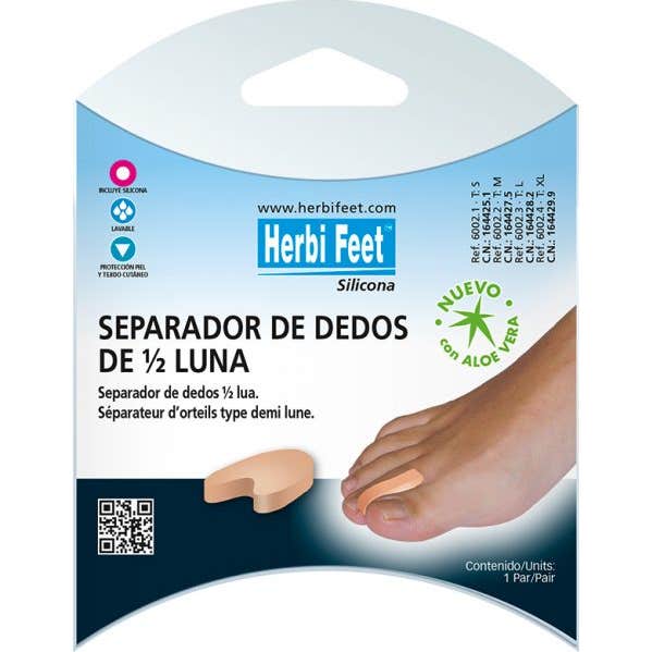 Herbi Feet Silicona Separadedo Media Luna TM 1 ud