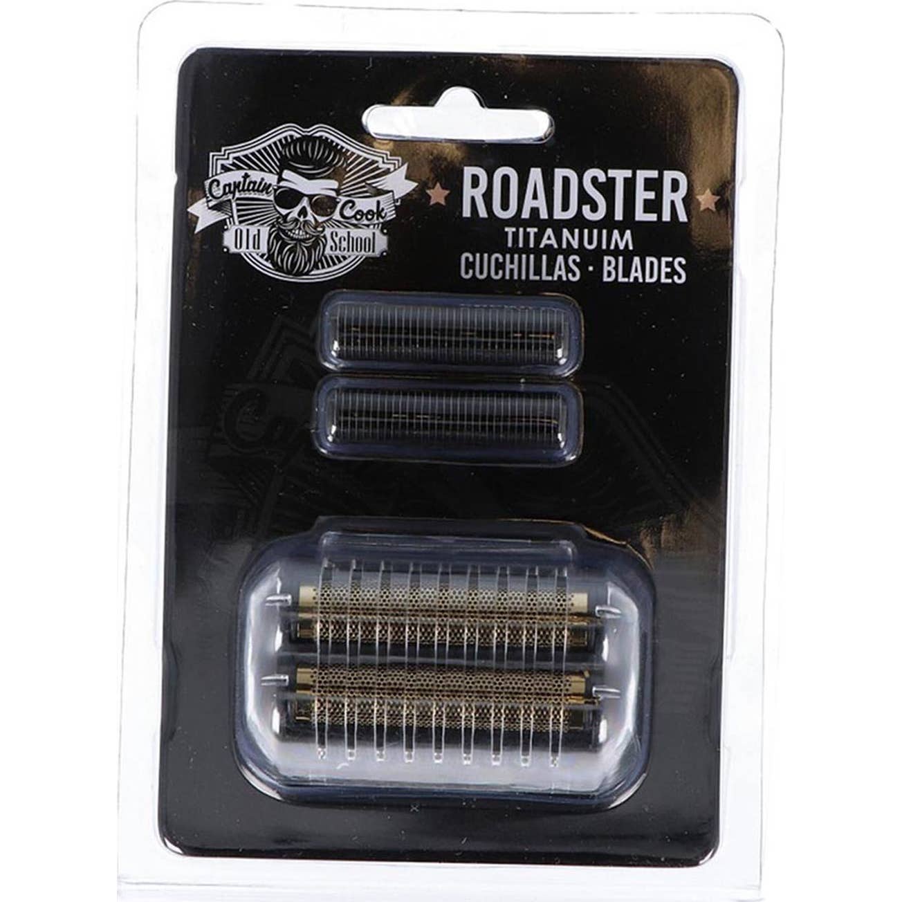 Eurostil Roadster Pack Cuchilla Afeitadora Negro Recambio + Cabezal 1ud