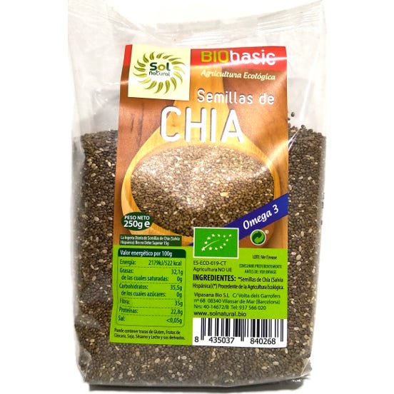 Sol Natural Semillas De Chía Bio 250 G - Imagen 2