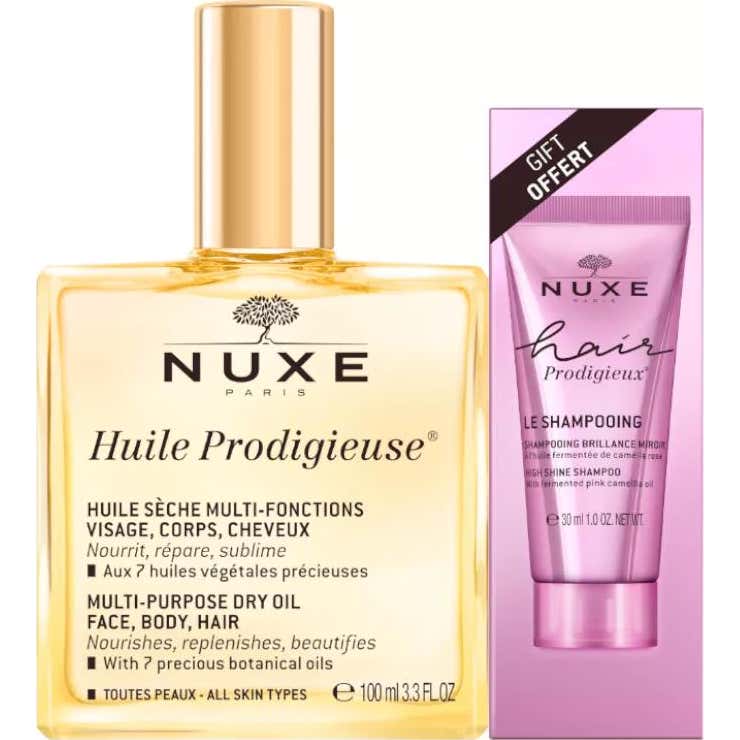 Nuxe Huile Prodigieuse 100 ml + Hair Prodigieux Champú 30 ml