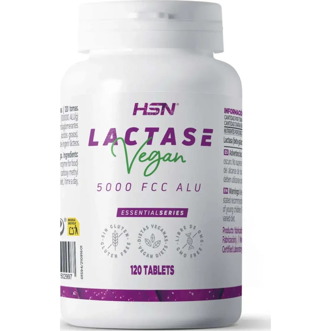 HSN Lactasa Beta-Galactosidasa 5000 FCC ALU 120comp