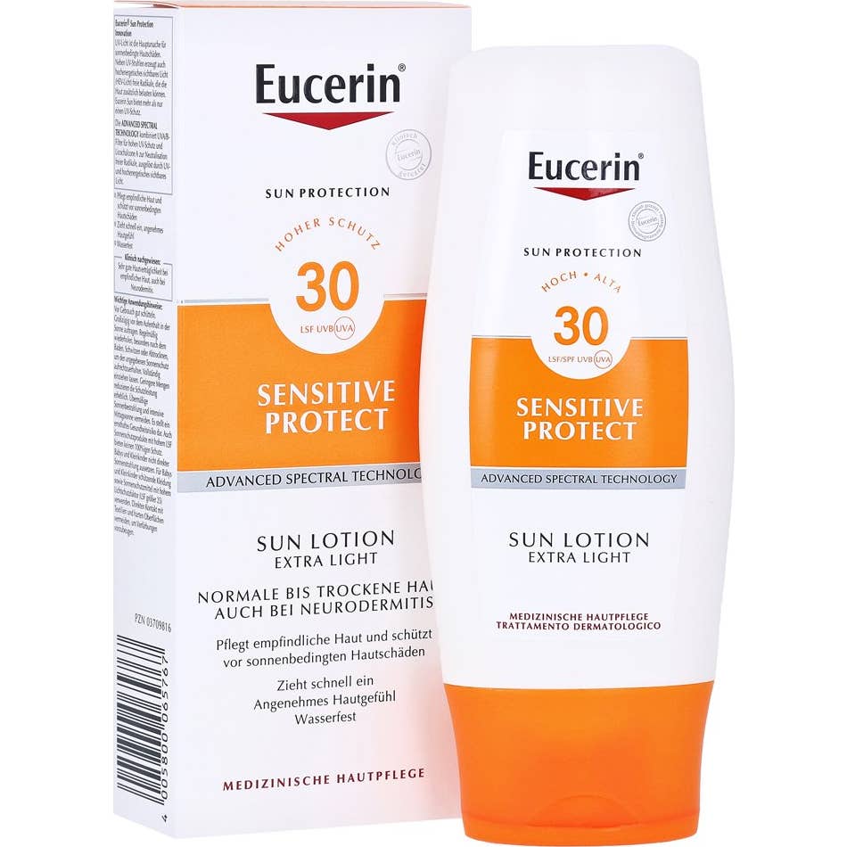 Eucerin Sun Protection SPF30 Sensitive Protect Sun Lotion Extra Light 150ml