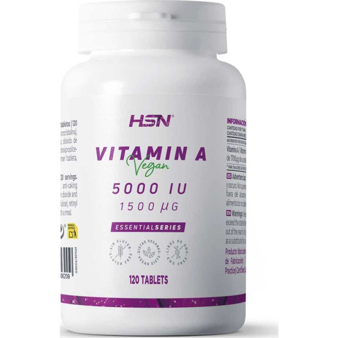 HSN Vitamina A 5000UI 120comp