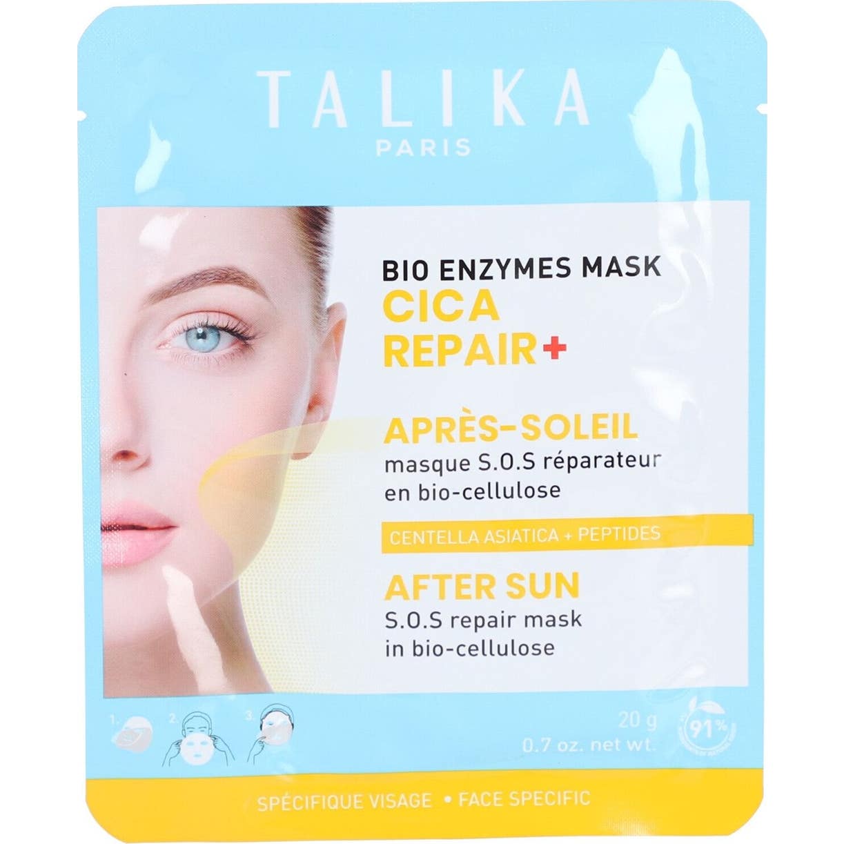 Talika Bio Enzymes Mask Cica Repair+ After-Sun 20g