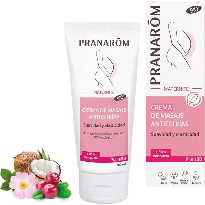 Pranarôm PranaBB Maternidad Crema de Masaje Antiestrías BIO 100 ml