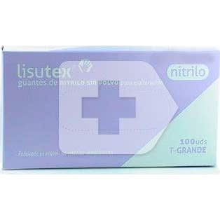 Lisutex guantes de nitrilo sin polvo T grande 100 uds