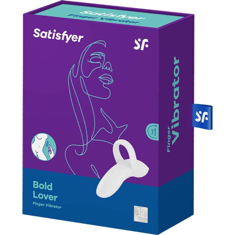 Satisfyer Bold Lover White Vibrator Thimble 1ud