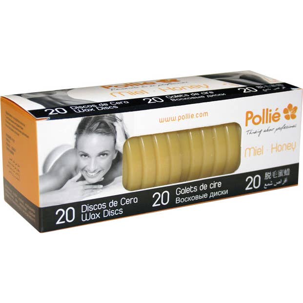 Eurostil Pollié Discos Cera Caliente Miel Piel Sensible 20 uds